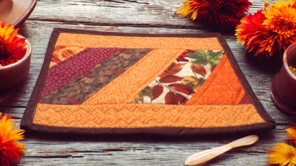 Autumn Inspired Mug Rug Snack Mat Placemat Country Farmhouse Cottage Decor Kitchen Decor Gift Idea